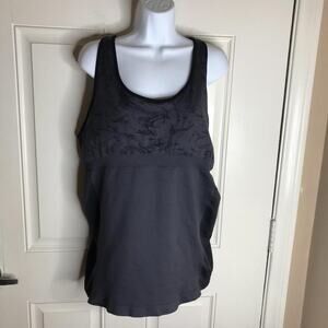 Fabletics Women's Eliza Seamless Tank Top Grey/Pink NEW~ Size 3X/22